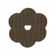 thumbnail image 7 of 15 Inch Round Placemats Set of 6, Brown Golden Floral Non Slip Heat Insulation PP Table Mats, Modern Abstract Art Spring Flowers Washable Place Mats for Kitchen Dining Party Table Decor, 7 of 7
