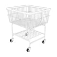 thumbnail image 3 of veasfak Chariot à Linge en Fil de Fer Roulant Panier à Vêtements Sales Blanc, 3 of 9