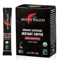 thumbnail image 1 of Mount Hagen 25 Count Single Serve Instant Coffee Packets | Organic Medium Roast Arabica Beans | Eco-friendly, Fair-Trade [25 sticks/1.76oz/50g], 1 of 5