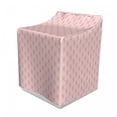 thumbnail image 1 of Pink Damask Washer Cover, Victorian Inspired Monochrome Floral Girly Delicate Repetitive Pattern, Easy to Use Bathroom Accent Fabric, 29" x 28" x 40", Pale Pink and Ivory, by Ambesonne, 1 of 3
