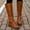 Brown, variant on Women Boots Retro Shoes Casual Thick Low-heeled Boots Plus Size Mid Calf Zipper Boots Shoes Women