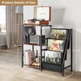 thumbnail image 4 of Soporte para tocadiscos Bikoney con soporte para tocadiscos con almacenamiento de 3 niveles, 4 of 9