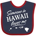 thumbnail image 3 of Inktastic Someone in Hawaii Loves Me Boys or Girls Baby Bib, 3 of 4