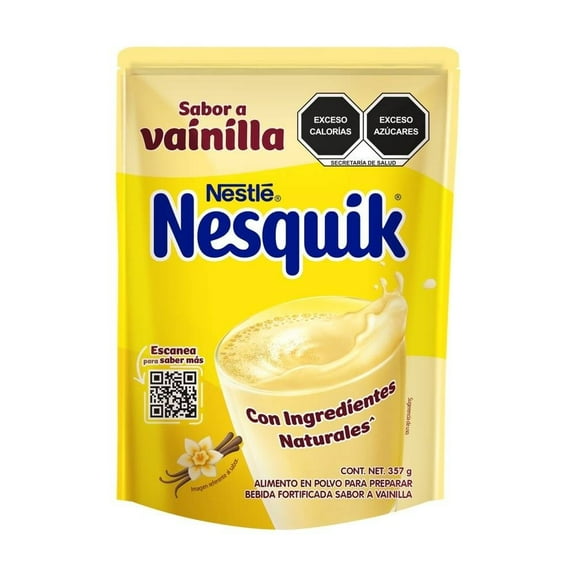 Alimento en Polvo para Preparar Bebida Sabor a Vainilla Nesquik bolsa 357g