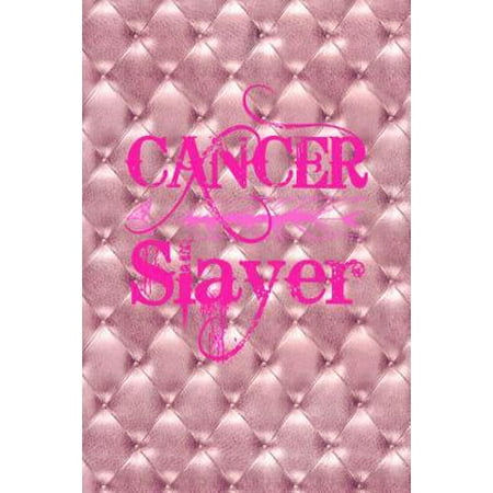 Cancer Slayer : Cancer Gifts For Women Breast Cancer Gifts To Write In For Best Mom to Beat Cancer Dusty Pink Tufted Texture & Hot Pink Ribbon Love Notebook 6
