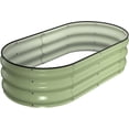 thumbnail image 3 of Raised Garden Bed Kit 4x2x1 ft Galvanized Metal Planter Box Outdoor Large Raised Planters for Vegetables Flowers Herbs with Safety Edging, 3 of 6