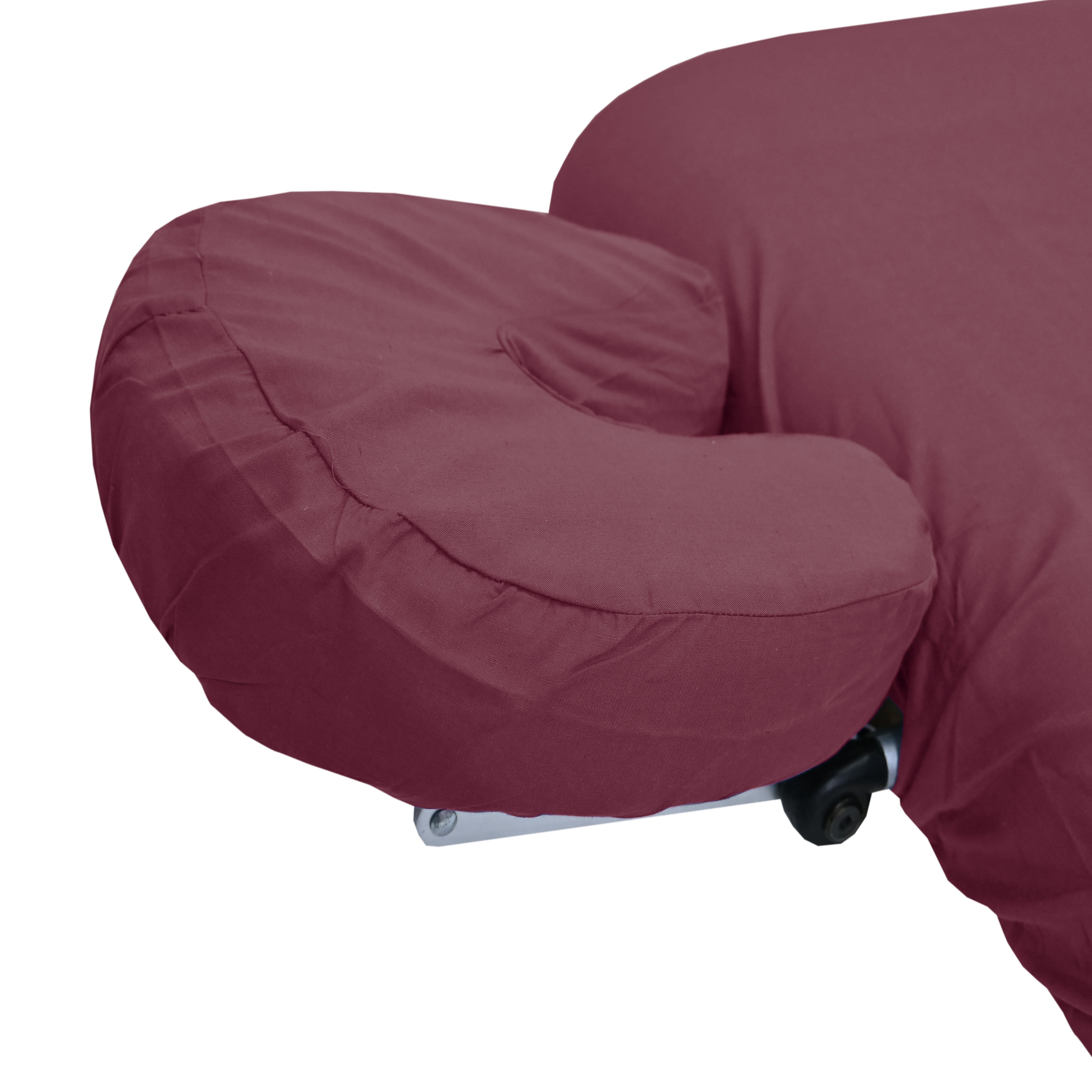 Spa Massage Table Poly Cotton Sheets 3 Pieces Full Set Resistant to Wrinkling, Burgundy