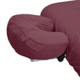 thumbnail image 4 of Spa Massage Table Poly Cotton Sheets 3 Pieces Full Set Resistant to Wrinkling, Burgundy, 4 of 4