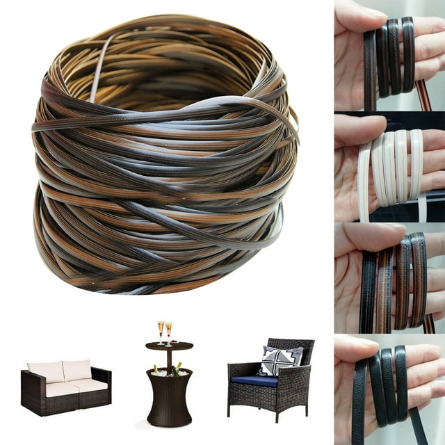 Furniture Wicker Repair Kit, 105ft High Strength Wicker Repair Supplies, Stuffygreenus Flat