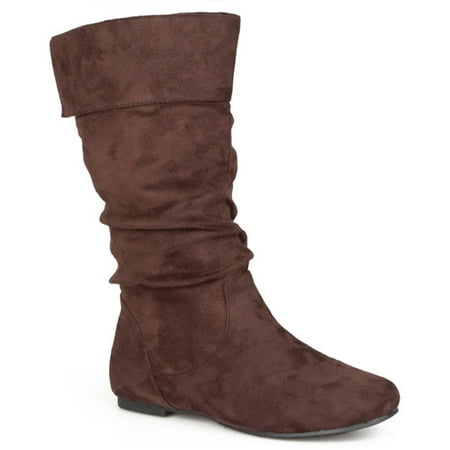 Brinley Co. Women's Slouchy Microsuede Boots - Walmart.com