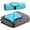 Aqua Grey, variant on Large Waterproof Outdoor Blanket, Soft Warm Windproof Stadium Blanket with Sherpa Fleece and Foldable for Outdoor Sport, Baseball, Football, Beach, Concerts, Car