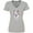 Athletic Heather, variant on Inktastic Cute Llama with Flower Women's V-Neck T-Shirt