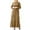 Khaki, variant on HJYCHN Elegant Women Long Sleeve Pullover Abaya Dress for Daily Prayer Wear and Fashion Long Dress Black S