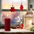 thumbnail image 2 of Bamboohart Bougies Parfumées Vintage Rouges de Noël - Bougies en Cire de Soja en Colonne et Cône pour Décoration de Table de Fête Fenêtre Cheminée Souvenirs de Noël Rétro Rouges Sûrs et Écologiques, 2 of 6