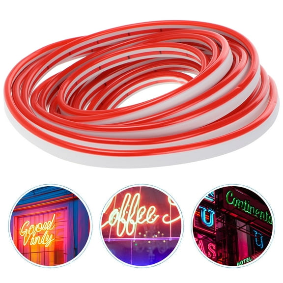 YUYUETIME Diy Neon Light 5 Meter Red Led Rope For Outdoor Advertising And Signboards 1Pcs