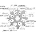 thumbnail image 3 of Multiherramienta 18 en 1 con forma de copo de nieve, relleno de calcetines para hombres, regalos de Navidad para hombres, papás y maridos.(Plata-2 piezas), 3 of 5