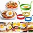 thumbnail image 4 of 4 Pack Silicone Egg Mold Rings Egg Rings 3.1 Inch Non Stick Egg Molds, 4 of 5