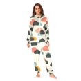 thumbnail image 2 of FORMRS Onesies Pajama for Adults Unisex Hoodie Winter Jumpsuit One Piece Sleepwear, Sizes S-2XL, Simple Clouds, 2 of 7