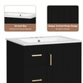 thumbnail image 6 of Euroco 24" Modern Bathroom Vanity with Sink, Small Bathroom Sink Cabinet with 2 Drawers and Soft-Closing Door, Under-mount Sink Bathroom Cabinet with Drawers, 6 of 9