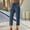 Dark Blue, variant on Women's Linen Blend Straight Leg Casual Pants with Lace-Up Detail for Spring and Summer