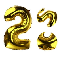 WHAMVOX  32 Inch Number Balloon Thickened Balloons Foil Banquet