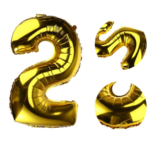 WHAMVOX  32 Inch Number Balloon Thickened Balloons Foil Banquet