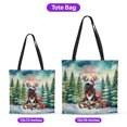thumbnail image 5 of Merry Christmas Santa Reindeer Antlers Newfoundland Sleigh Xmas Winter Holiday All Over Print 3D Canvas Tote Bag Newfie Dog Lover Gifts Reusable Handbag - 00023, 5 of 5