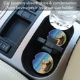 thumbnail image 5 of CounterArt "Five O' Clock Coconuts" 1 Pack Absorbent Stone Coaster for Vehicle Cup Holder 2.6" Diameter, 5 of 7