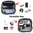 thumbnail image 6 of American Flag Hard Drive Bag Travel Organizer Phone Charger Organizer Small Electronics Travel Organizer Waterproof Oxford Fabric 5.9x9.44x3.14 in, 6 of 6