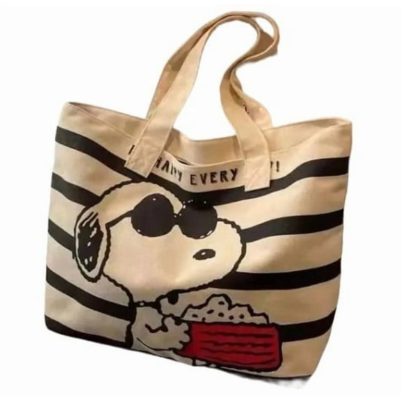 Snoopy Tote Bag Shopping Bag Canvas Bag 16"x11"