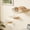 Foam/Felt-Wood-1 Curved Bed 2 Steps, variant on Curved Cat Wall Hammock With Scratchable Sisal Pad  Large Floating Shelf For Mounted Beige Bed Playing Climbing And Sleeping