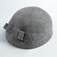 thumbnail image 2 of IROINNID Women Beret Hat Classic Vintage Elegant Soft All-Match Wool Cap Winter Korea Style Cap,Gray, 2 of 2