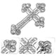 thumbnail image 2 of Rhinestone Jewelry Women Brooch Cross Brooch Brooch Pin Women Breastpin Jewelry Accessories, 2 of 3