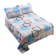 thumbnail image 2 of Juego de sábanas y fundas de almohada de poliéster: ropa de cama suave y transpirable con correas en las esquinas para un fácil mantenimiento. Juego de sábanas clásico de tamaño matrimonial para u, 2 of 6