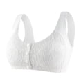 thumbnail image 1 of B91xZ Soutien-Gorge à Bretelles Réglables Col Rond Dentelle Rehausseur Rembourré Plongeant avec Armatures, Blanc 3TG, 1 of 4