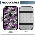 thumbnail image 5 of Yuyamidu Purple Camo Car Center Armrest Cover Camouflage Car Center Console Cover Flannel Arm Rest Cover for Truck SUV Van Fluffy Auto Interior Accessory, 5 of 7