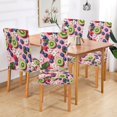 thumbnail image 2 of Yayeee 4 Pack Dining Chair Covers Stretch Parson Chairs Slipcovers Seat Protector, Pink Kiwi, 2 of 6