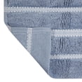 thumbnail image 6 of Better Homes & Gardens Atlas Stripe 2 Piece Bath Rug Set, Blue Silver, 17" x 24" & 20" x 30", 6 of 9