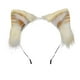thumbnail image 1 of Tocado de pelo con orejas largas de gato y zorro, disfraz de Lobo, Animal, Anime, Navidad, Halloween, Aro para el pelo y horquilla, amarillo + blanco, 1 of 5
