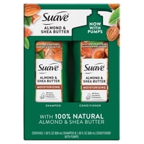 Suave Moisturizing Shampoo & Conditioner With Almond & Shea Butter, Twin Set, 28 FL OZ EA