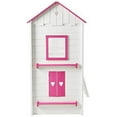 thumbnail image 2 of Donco Kids Sweetheart Twin over Twin House Bunkbed, Twin over Twin, White & Pink, 2 of 3
