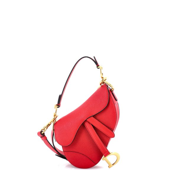 Pre-Owned Saddle Handbag with Strap Leather Mini By Rebag