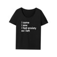 thumbnail image 2 of Camiseta para mujer de manga corta, ajuste regular, cuello redondo, camisetas de verano para L, 2 of 8
