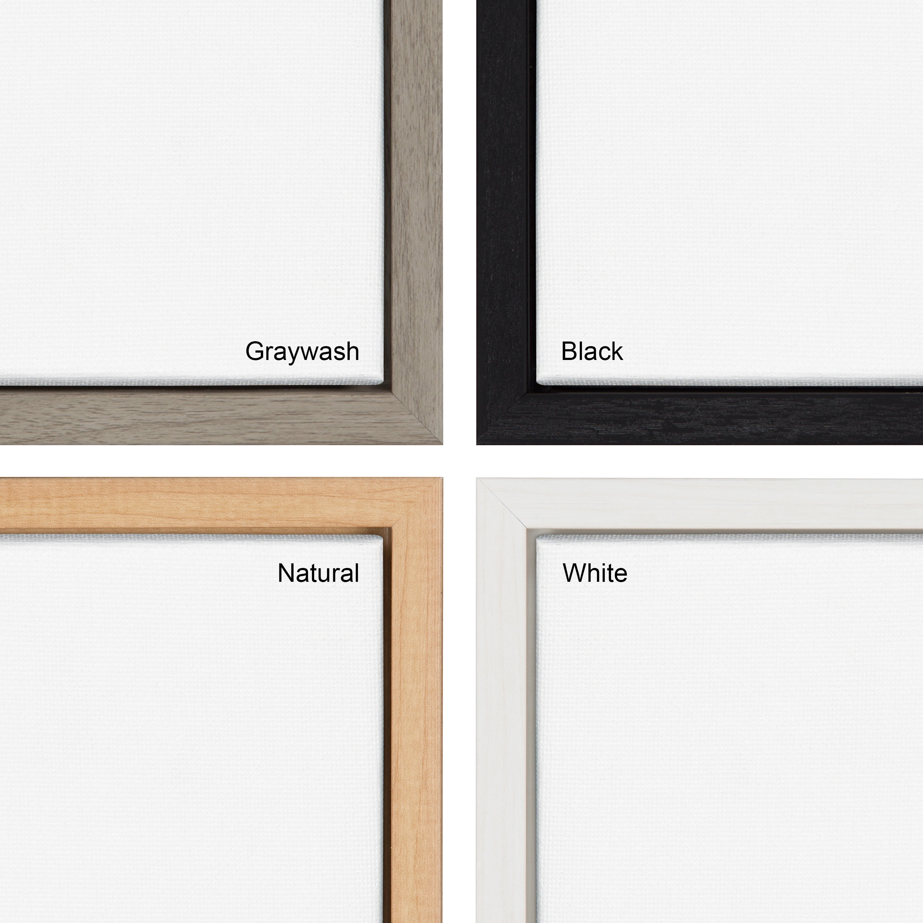 Kate and Laurel Blank Framed Canvas for Wall, 18 x 24, White, Sleek Modern Empty Canvas for Painting Your Own Art, Premium Canvas Already Framed