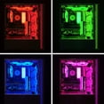 thumbnail image 3 of Soporte Rgb Gpu 5V 3Pin + 4Pin Rgb Soporte De Tarjeta Gráfica Soporte De Tarjeta De Video Led Ajustable Y Antideslizante Soporte Antiarañazos Para El Hogar Advancent EL007779-00, 3 of 5