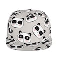 thumbnail image 2 of Fotbe Cute Panda Flat Bill Visor Cap Classic Snapback Hat Polyester Foam Trucker Hat Trucker Cap Adjustable Baseball Cap, 2 of 9