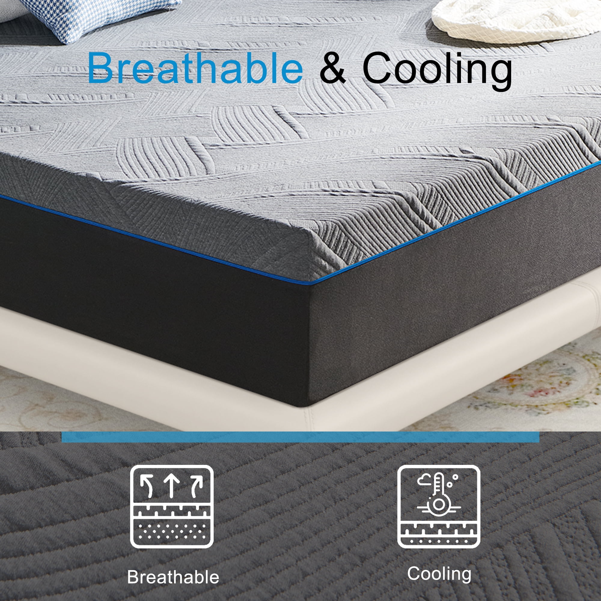 Twin Mattress, GELBIY 8" Twin Memory Foam Mattress in a Box with Breathable Cover