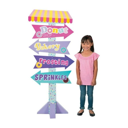 Donut Party Directional Sign - Party Decor - 1 Piece