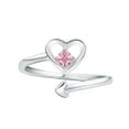 thumbnail image 3 of Xihbxyly Anillo de Amor, Elegante Anillo Ajustable En Forma de Corazón, Deslumbrante Diseño de Incrustaciones de Circonitas, Cobre Chapado En Oro de Alta Calidad, Ideal para Uso Diario, Ocasiones Esp, 3 of 7