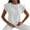White, variant on Women's Ruffle Trim Cap Sleeve Tops Workwear Casual Solid Frill Neck Blouse White XXL